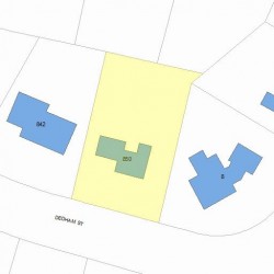 850 Dedham St, Newton, MA 02459 plot plan