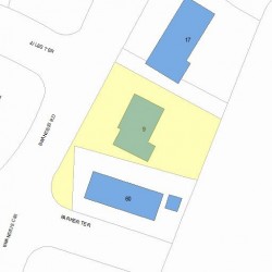 9 Brandeis Rd, Newton, MA 02459 plot plan