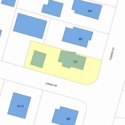 289 Cherry St, Newton, MA 02465 plot plan