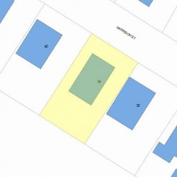 34 Harrison St, Newton, MA 02461 plot plan