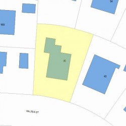45 Walter St, Newton, MA 02459 plot plan