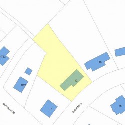 12 Oldham Rd, Newton, MA 02465 plot plan