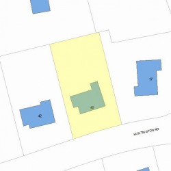 48 Huntington Rd, Newton, MA 02458 plot plan