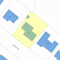 16 Fredette Rd, Newton, MA 02459 plot plan