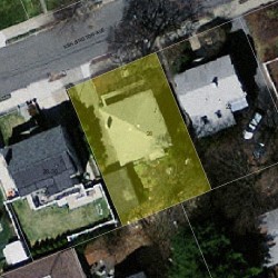 26 Kensington Ave, Newton, MA 02465 aerial view