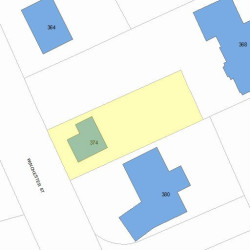 374 Winchester St, Newton, MA 02461 plot plan