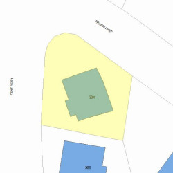 334 Franklin St, Newton, MA 02458 plot plan