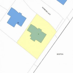 4 Hunnewell Ave, Newton, MA 02458 plot plan