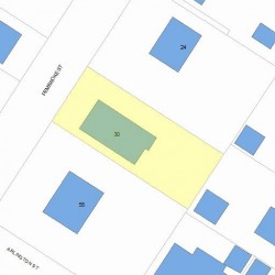 30 Pembroke St, Newton, MA 02458 plot plan