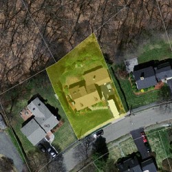 137 Annawan Rd, Newton, MA 02468 aerial view