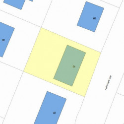 54 Anthony Cir, Newton, MA 02460 plot plan