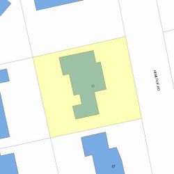 11 Hemlock Rd, Newton, MA 02464 plot plan