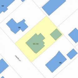 192 Chapel St, Newton, MA 02458 plot plan
