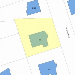 99 Withington Rd, Newton, MA 02460 plot plan