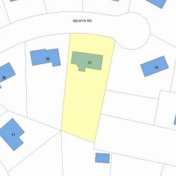 20 Selwyn Rd, Newton, MA 02461 plot plan