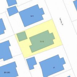 13 Capital St, Newton, MA 02458 plot plan