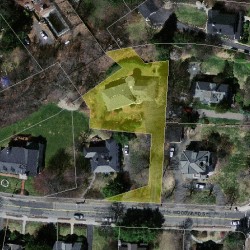 397 Woodward St, Newton, MA 02468 aerial view