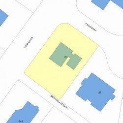 130 Wiswall Rd, Newton, MA 02459 plot plan