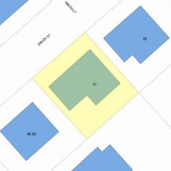 62 Green St, Newton, MA 02458 plot plan
