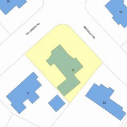 55 Mandalay Rd, Newton, MA 02459 plot plan