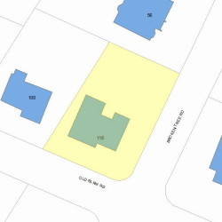116 Old Farm Rd, Newton, MA 02459 plot plan