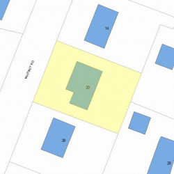 20 Whitney Rd, Newton, MA 02460 plot plan