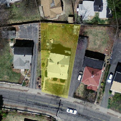 235 Webster St, Newton, MA 02465 aerial view