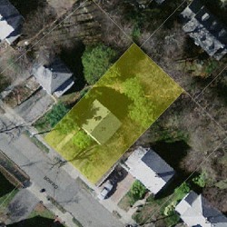 31 Bow Rd, Newton, MA 02459 aerial view