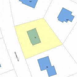 18 Wauwinet Rd, Newton, MA 02465 plot plan
