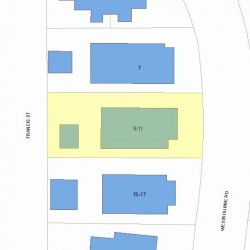 11 Westbourne Rd, Newton, MA 02459 plot plan