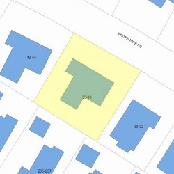 38 Whittemore Rd, Newton, MA 02458 plot plan