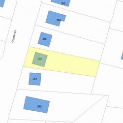 290 Cherry St, Newton, MA 02465 plot plan