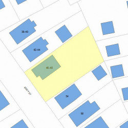 48 Eddy St, Newton, MA 02465 plot plan