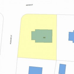 188 Homer St, Newton, MA 02459 plot plan