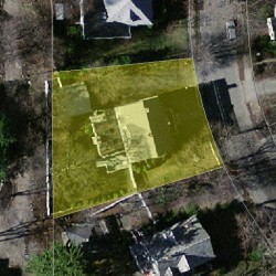 45 Westbourne Rd, Newton, MA 02459 aerial view