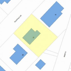 22 Schofield Dr, Newton, MA 02460 plot plan