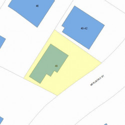 49 Marlboro St, Newton, MA 02458 plot plan