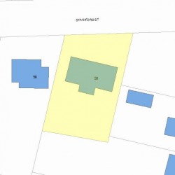 50 Staniford St, Newton, MA 02466 plot plan