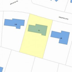 70 Edgefield Rd, Newton, MA 02468 plot plan