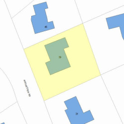 39 Rochester Rd, Newton, MA 02458 plot plan
