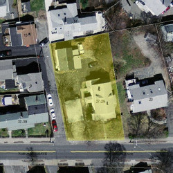 27 Auburndale Ave, Newton, MA 02465 aerial view