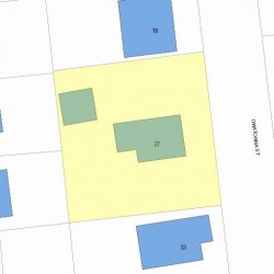 27 Owatonna St, Newton, MA 02466 plot plan