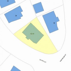 42 Capital St, Newton, MA 02458 plot plan