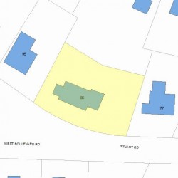 85 Stuart Rd, Newton, MA 02459 plot plan