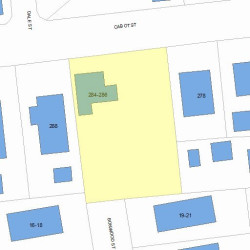 284 Cabot St, Newton, MA 02460 plot plan