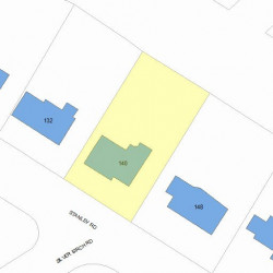 140 Stanley Rd, Newton, MA 02468 plot plan