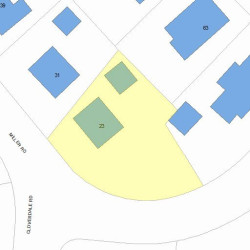 23 Cloverdale Rd, Newton, MA 02459 plot plan