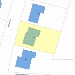 96 Adeline Rd, Newton, MA 02459 plot plan
