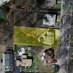 77 Cloverdale Rd, Newton, MA 02461 aerial view