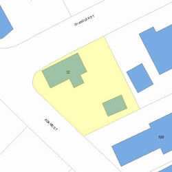 32 Chandler St, Newton, MA 02458 plot plan